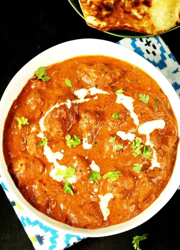 Tikka masala dish